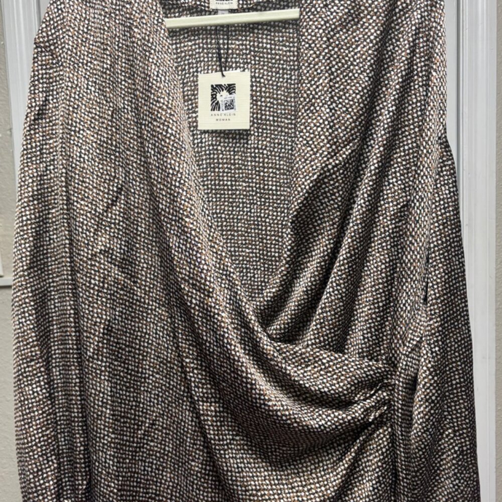 Anne Klein NWT Classy Drape Top - Plus Size 2X